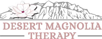 Logo Desert Magnolia Therapy for white background